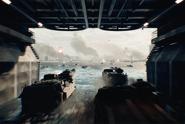 a group of boats are moving through a tunnel in the water