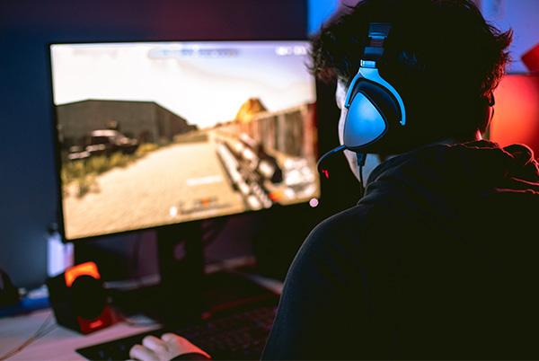 First person shooter game gaming monitor