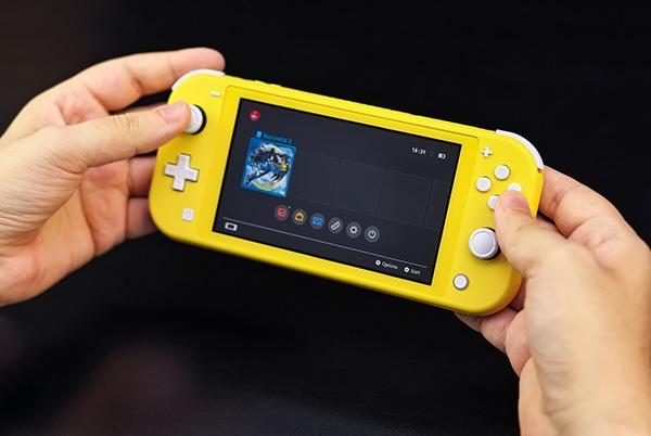 nintendo switch lite hands handheld gaming