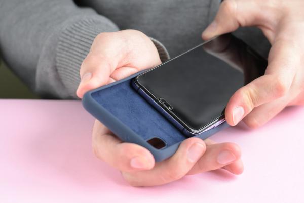 Fitting a phone case