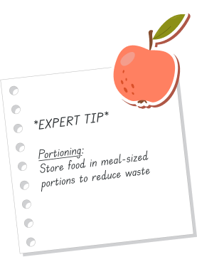 an apple with a note on it that says expert tip