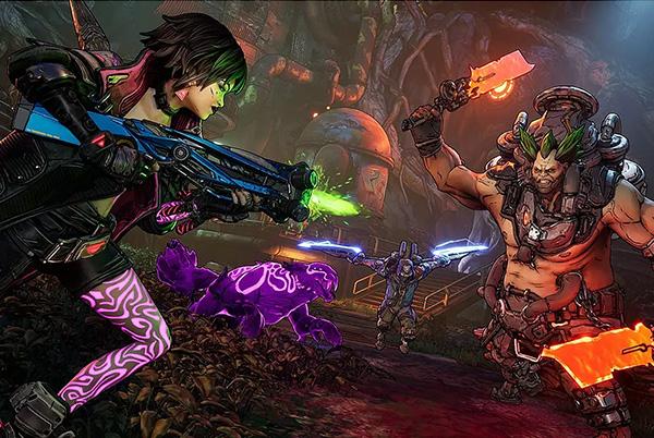 borderlands 4 screenshot showing two characters fighting