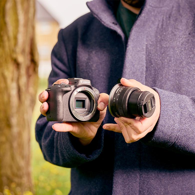 canon eos r50 mirrorless camera lens night travel