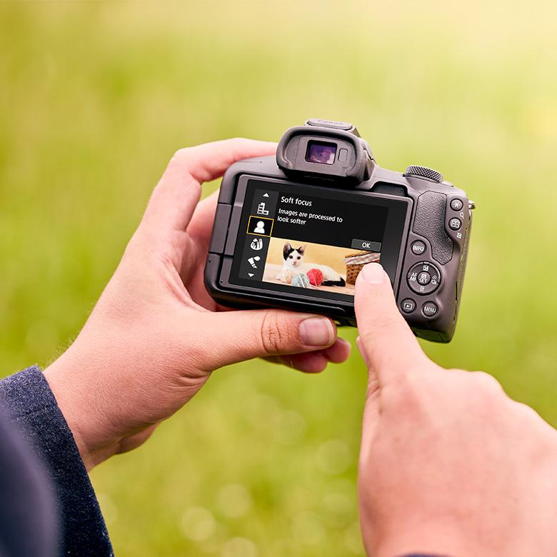 canon eos r50 mirrorless camera connect phone app
