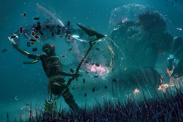 a man with a sword in his hand in a video game clair obscur expedition 33
