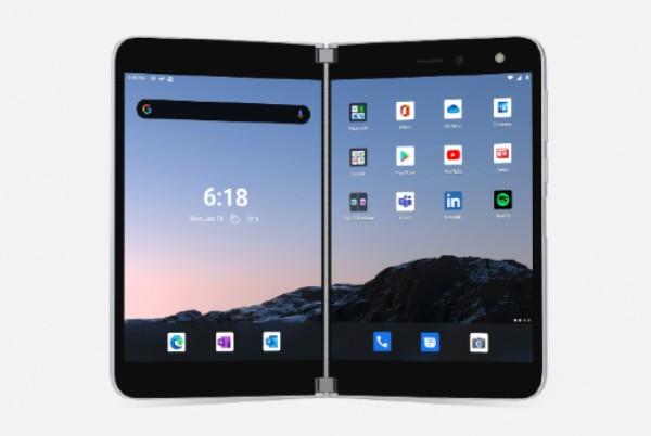 Microsoft Surface Duo screen
