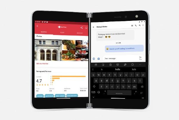 Microsoft Surface Duo chat