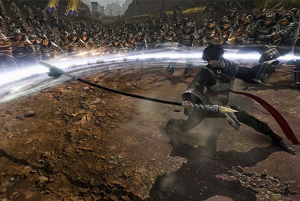 динамичный бой в игре Dynasty Warriors, спецэффекты