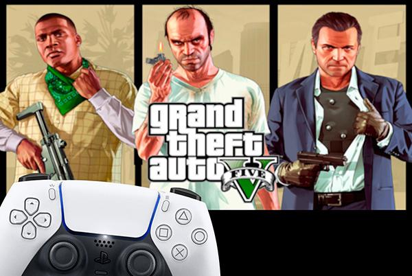 Grand Theft Auto 5 characters PS5 controller