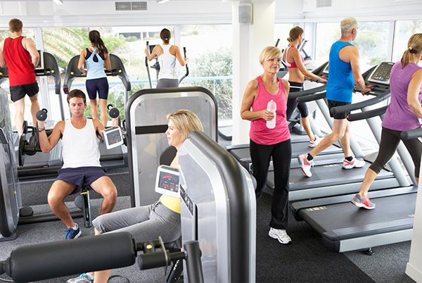 Crowded gym