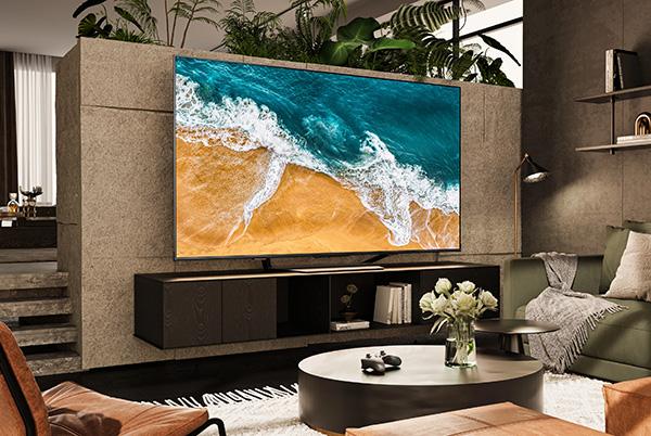 Hisense ULED TV ocean sand beach