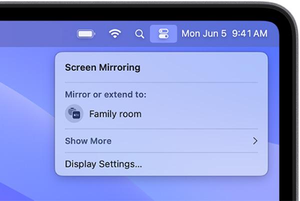Mac AirPlay Screen Mirroring