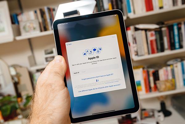Apple ID login on iPad