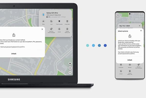 Samsung SmartThings Find unlock feature