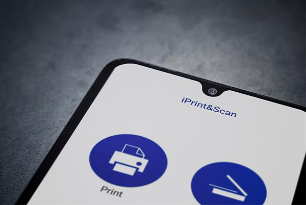 Epson iPrint Scan App iPhone iPad screen