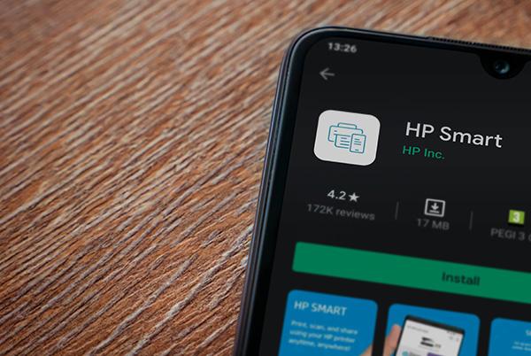 HP Smart App Store iPhone iPad screen