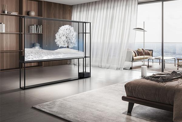 LG Signature OLED T transparent TV