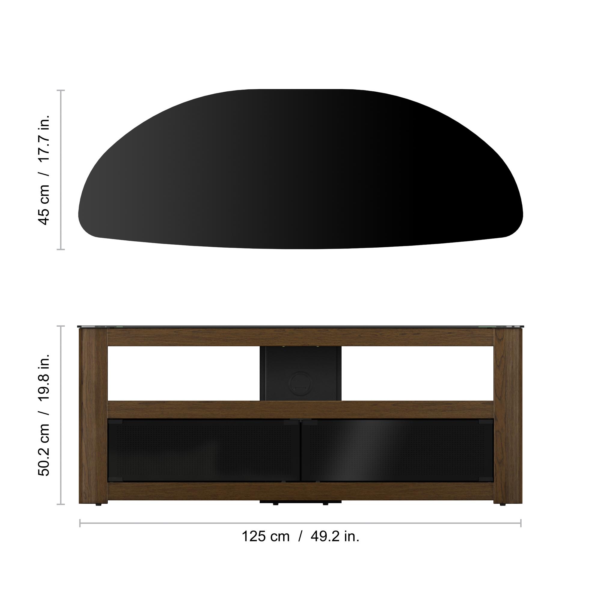 Buy AVF Burghley 1250 mm TV Stand Walnut Currys
