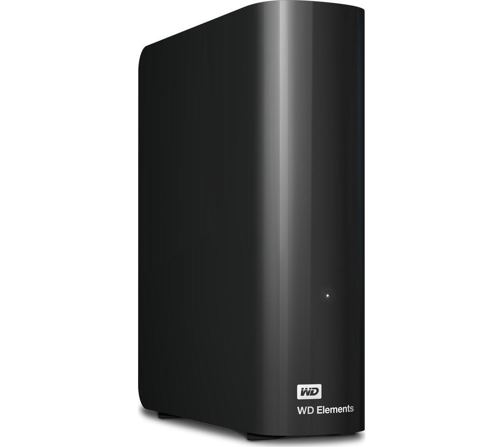 WD Elements External Hard Drive - 4 TB, Black, Black