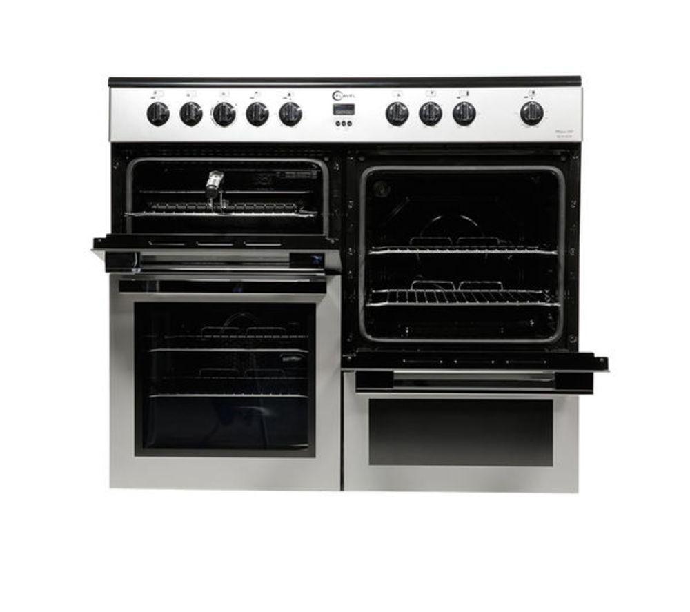 FLAVEL MLN10CRS Electric Ceramic Range Cooker - Silver & Chrome image number 7 of 9