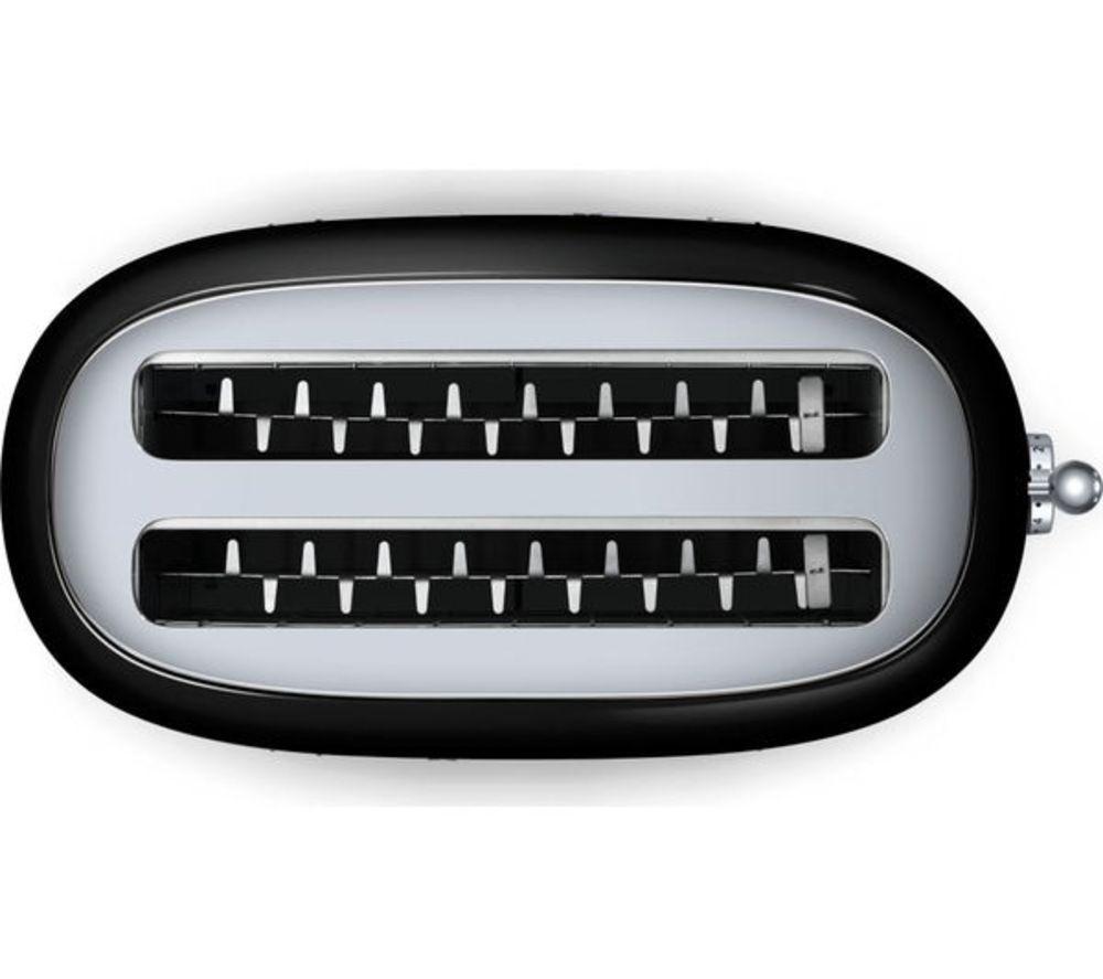 SMEG TSF02BLUK 4-Slice Toaster - Black image number 3 of 8