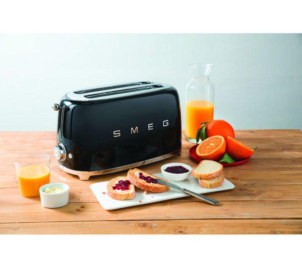 SMEG TSF02BLUK 4-Slice Toaster - Black image number 5 of 8