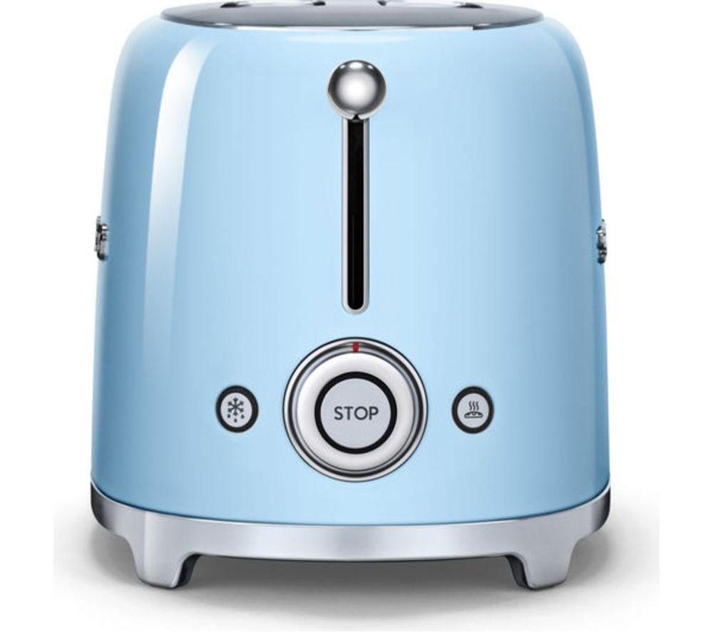SMEG TSF02PBUK 4-Slice Toaster - Pastel Blue image number 2 of 9