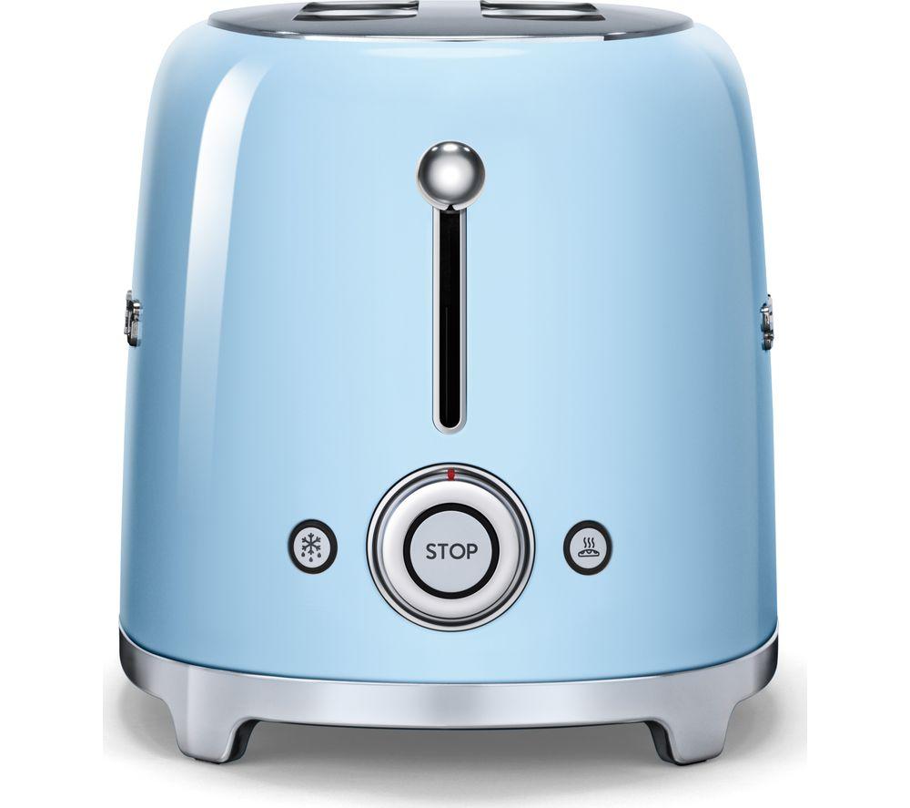 SMEG TSF02PBUK 4-Slice Toaster - Pastel Blue image number 8 of 9