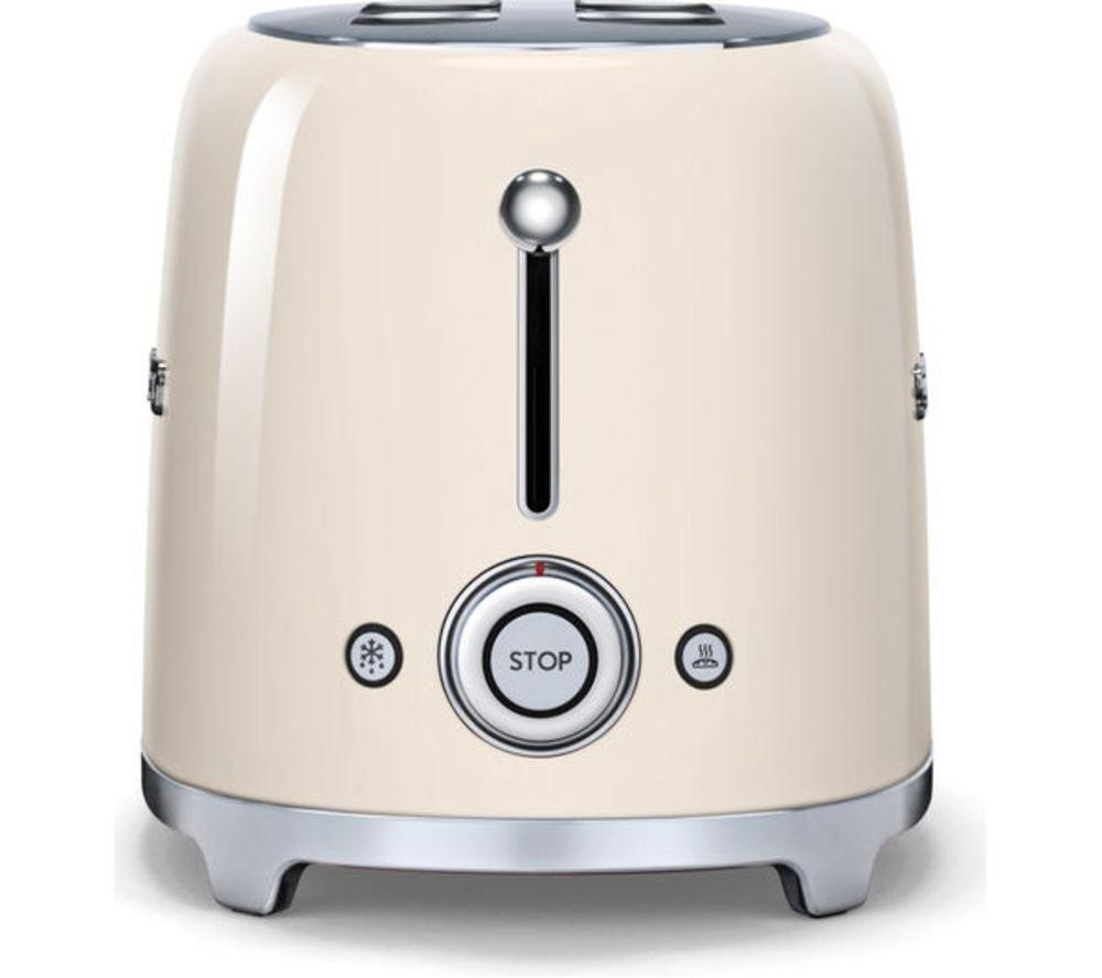 SMEG TSF02CRUK 4-Slice Toaster - Cream image number 4 of 7