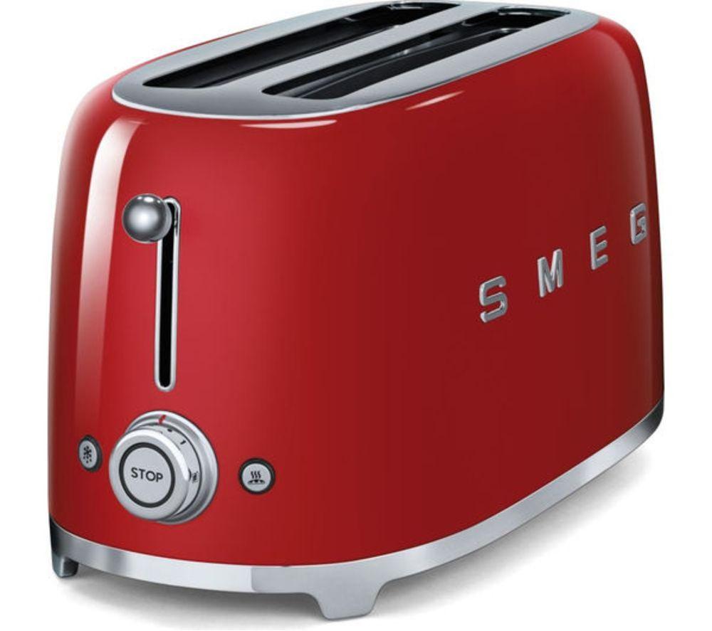 SMEG TSF02RDUK 4-Slice Toaster - Red