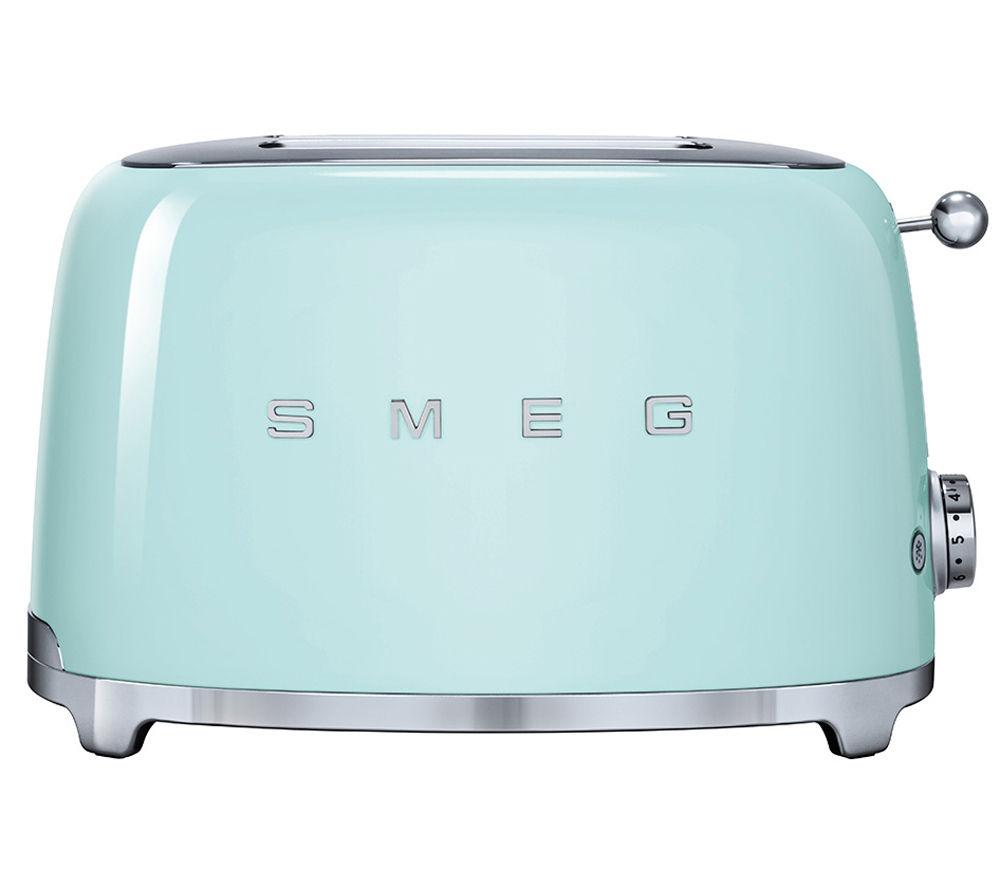 SMEG 50s Retro TSF01PGUK 2-Slice Toaster - Pastel Green, Green