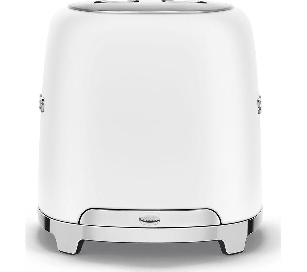 SMEG 50's Retro TSF01WHUK 2-Slice Toaster - White image number 9 of 9
