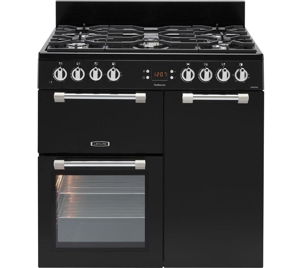 LEISURE Cookmaster CK90F232K 90 cm Dual Fuel Range Cooker – Black, Black