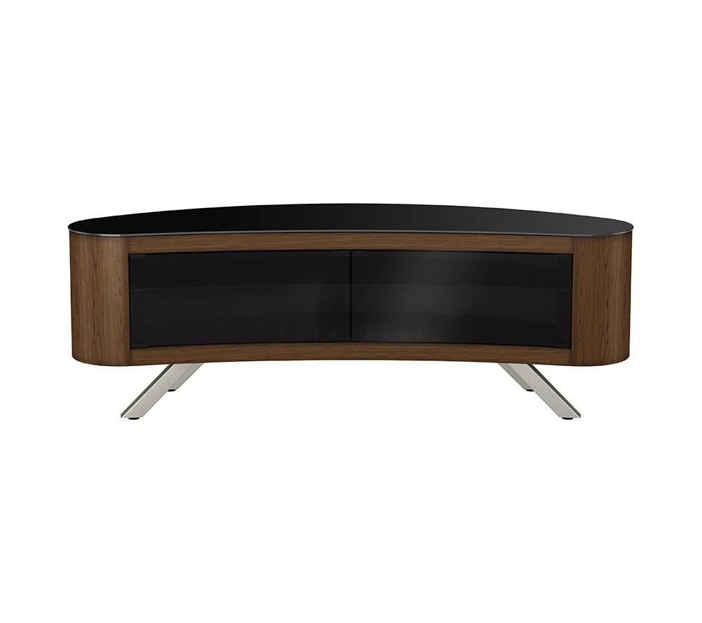 AVF Bay 1500 mm Curved TV Stand for up to 70" TVs - Walnut image number 3 of 11