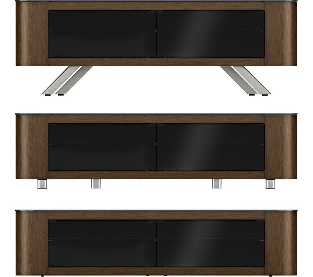 AVF Bay 1500 mm Curved TV Stand for up to 70" TVs - Walnut image number 9 of 11
