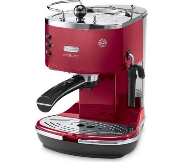 DELONGHI Icona Micalite ECOM 311.R Coffee Machine - Red image number 1
