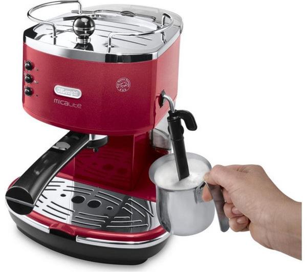 DELONGHI Icona Micalite ECOM 311.R Coffee Machine - Red image number 4