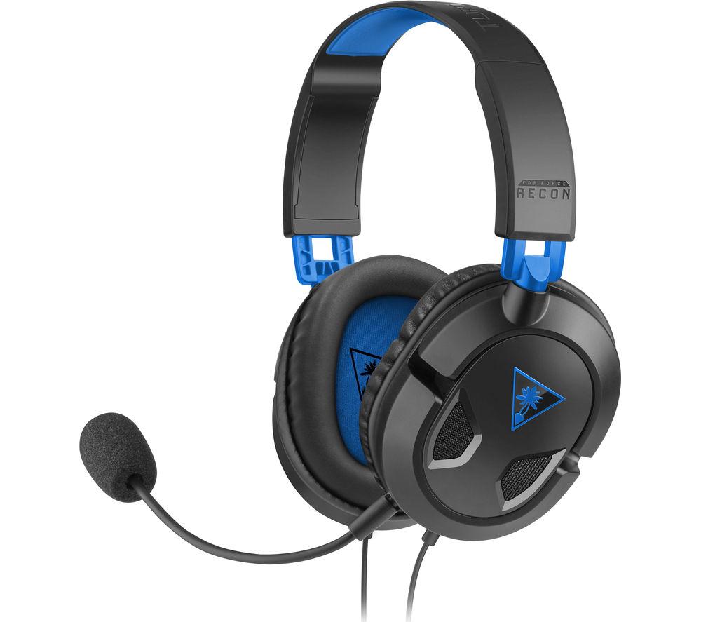 Image of TURTLE BEACH Ear Force Recon 50P Gaming Headset - Black & Blue, Black