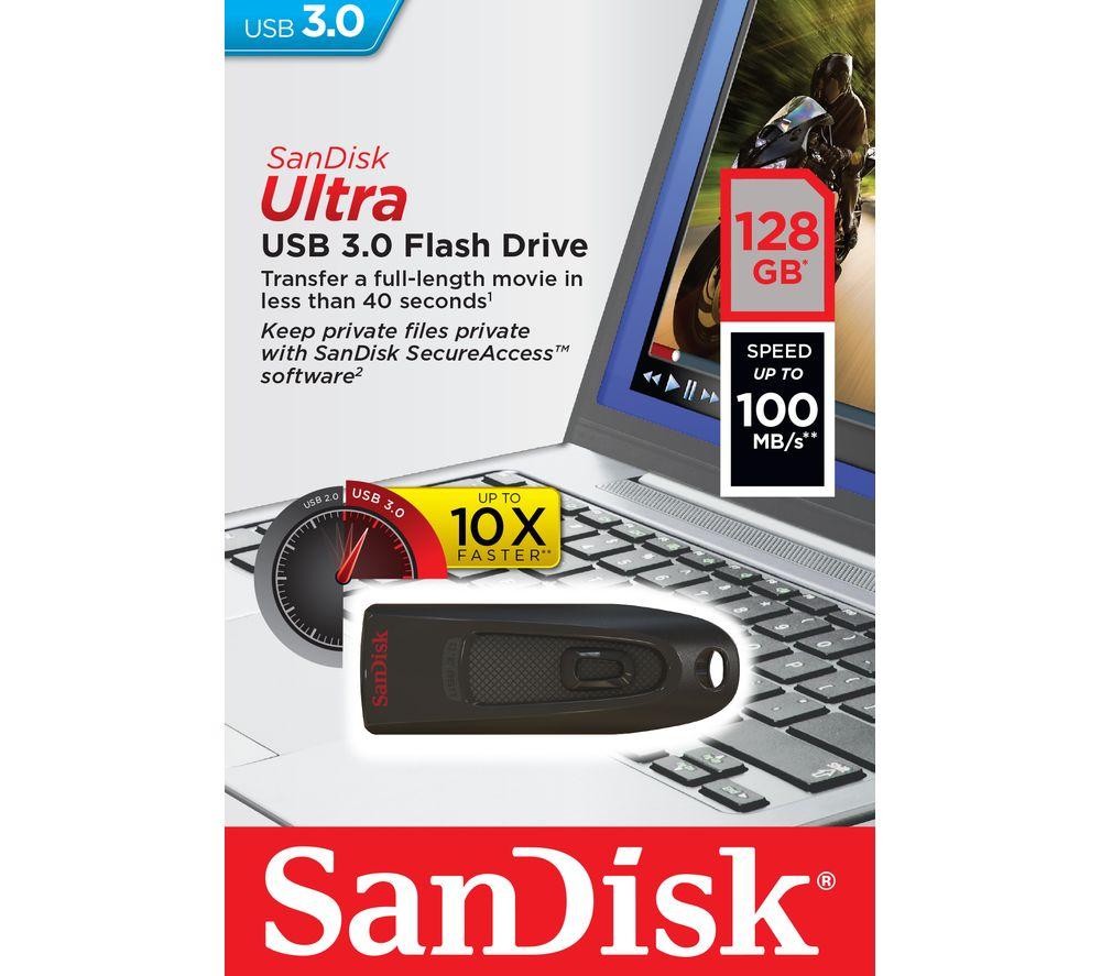 SANDISK Ultra USB 3.0 Memory Stick - 64 GB, Black image number 5 of 12