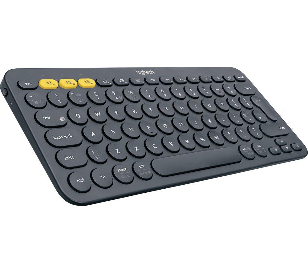 Image of Logitech K380 Multi-Device Bluetooth Keyboard - keyboard - UK - black