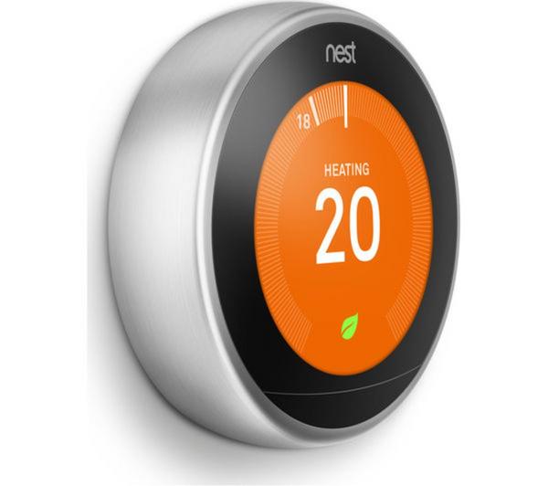 GOOGLE Nest Learning Thermostat - 3rd Generation, Silver image number 2