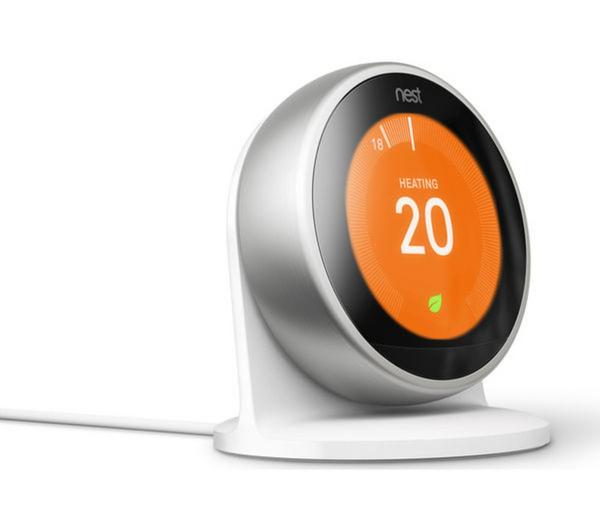 GOOGLE Nest Learning Thermostat - 3rd Generation, Silver image number 4