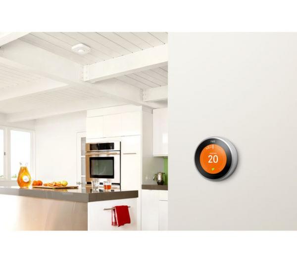 GOOGLE Nest Learning Thermostat - 3rd Generation, Silver image number 5