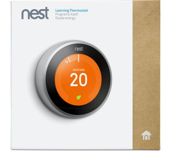 GOOGLE Nest Learning Thermostat - 3rd Generation, Silver image number 9