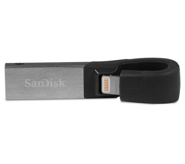 SANDISK iXpand USB 3.0 Dual Memory Stick - 32 GB, Black & Silver image number 4