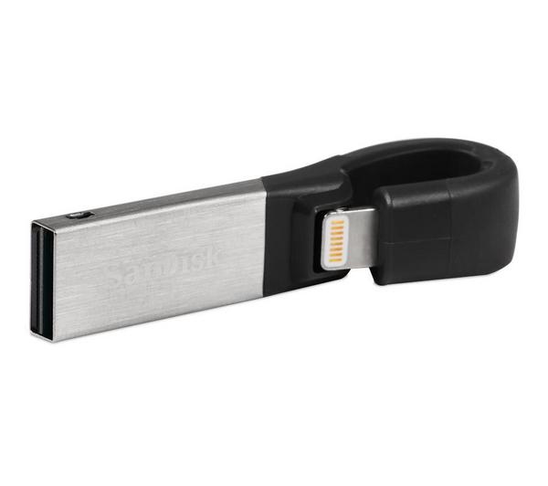SANDISK iXpand USB 3.0 Dual Memory Stick - 32 GB, Black & Silver image number 14