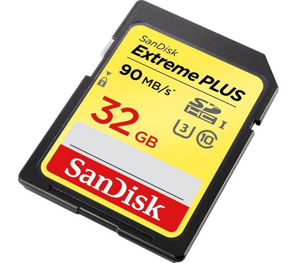 SANDISK Extreme Plus Class 10 SDXC Memory Card - 128 GB image number 1