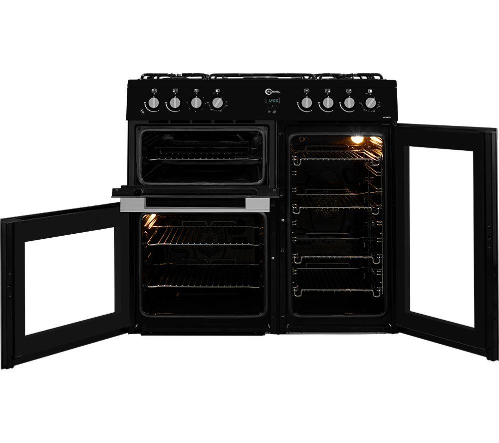 FLAVEL MLN9FRK 90 cm Dual Fuel Range Cooker - Black image number 3 of 7