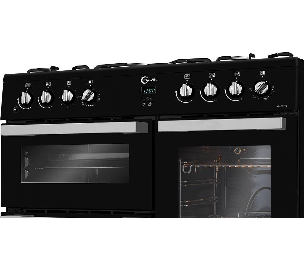 FLAVEL MLN9FRK 90 cm Dual Fuel Range Cooker - Black image number 6 of 7