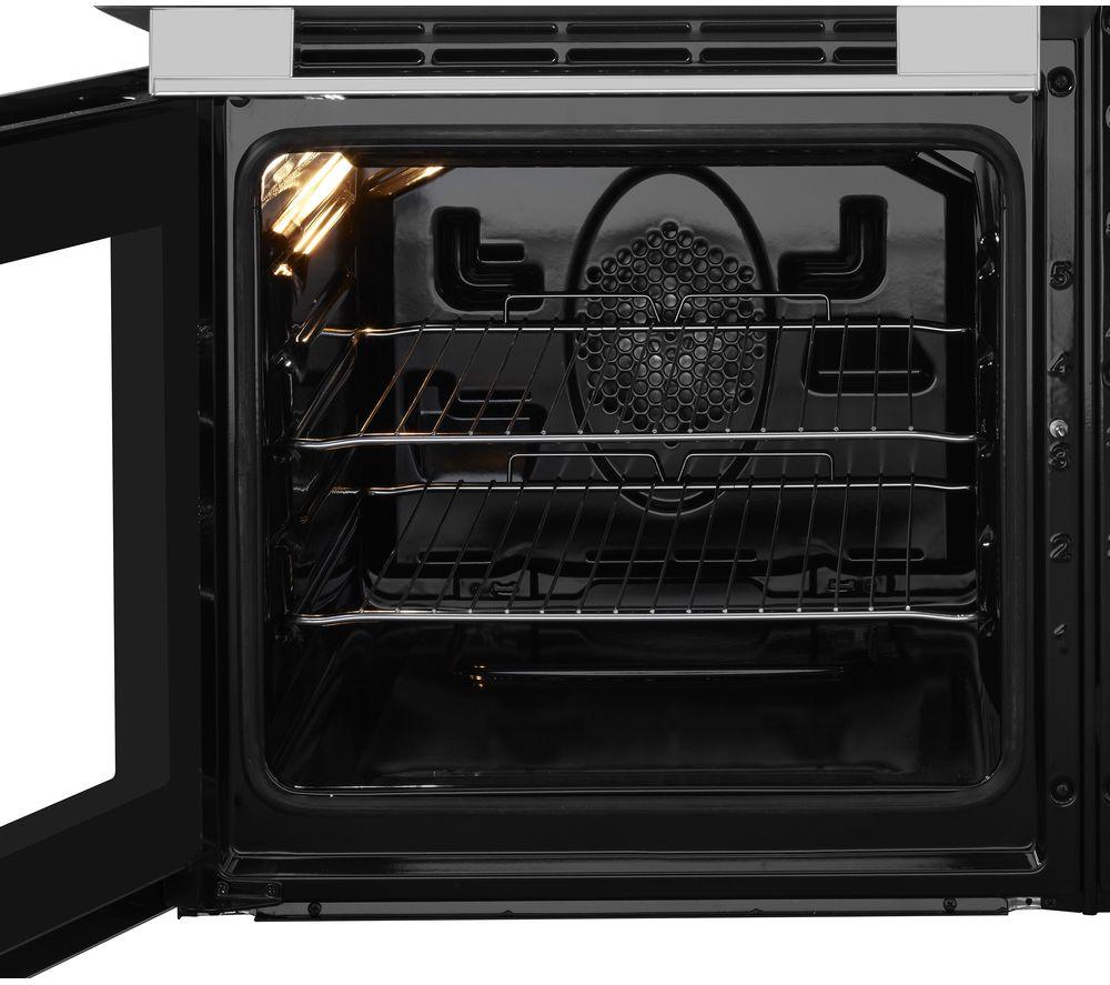 FLAVEL MLN9FRS 90 cm Dual Fuel Range Cooker - Silver & Black image number 4 of 7